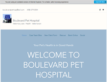 Tablet Screenshot of boulevardpethosp.com